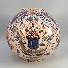 Vase boule en faïence