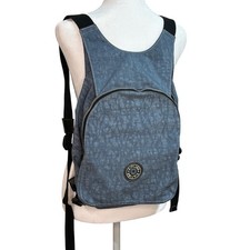 Kipling 90s Private Transport Rucksack Unisex Backpack Blue Multi Pocket Purse