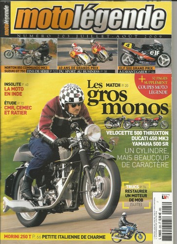 Moto légende 203 velocette - moto,