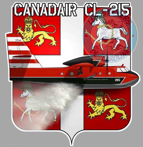 Sticker canadair 215 canada - canadair,