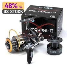 Spinning Saltwater Surf Lure Fishing Reels Spare Spools Up to 35LB Max Drag 11BB
