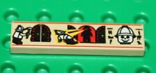 Lego Egypte Tan Tile 1x4 with Hieroglyphs ref 2431px4 set 5958 5988 2996 5938