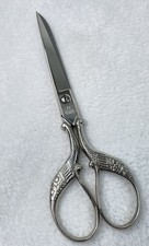 Vtg Robert Klaas Solingen Scissors Feathered Handles 5.5"