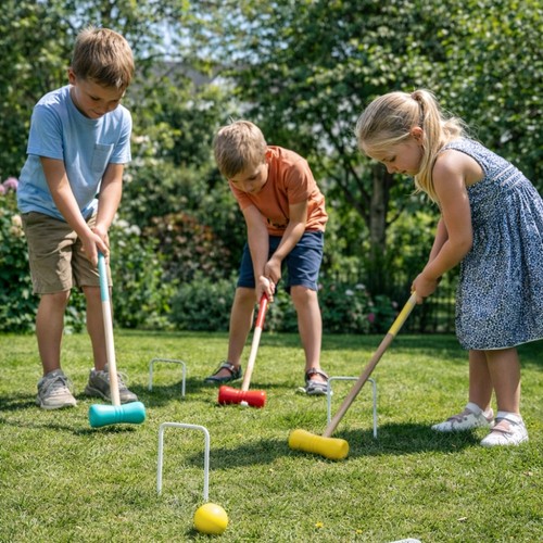 Jeu croquet complet - complet, bois