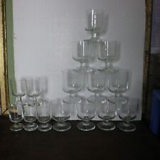 15 Antique CRYSTAL Wine Walking Glasses