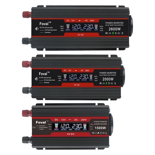 Onduleur 12v 220v 2600w crête - 12v,