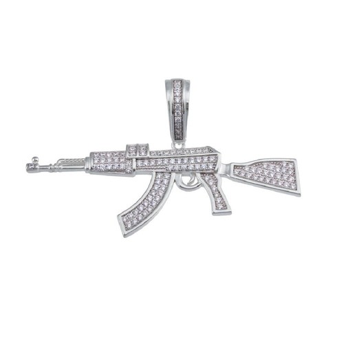 Pendentif hip hop pistolet - pendentif,