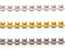 Porte-gobelets en métal laiton 1 mètre pour fixer des cristaux en forme de...