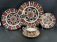 Royal Crown Derby Old Imari 1128~(1)~5 Piece Place Setting~Cup has 2 Tiny Chips