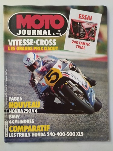 Moto journal 520 du - n°520,