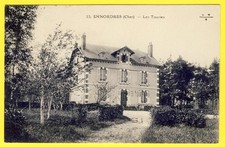 Old postcard RARE 18 - Village d'ENNORDRES Residence Villa Château "Les TOURIES"