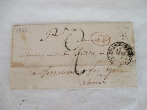 Lettre marque postale - lettre,