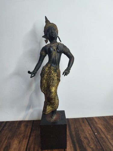 Statue bouddhisme bronze - statue, en