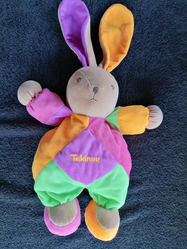 Doudou peluche vintage lapin - vintage,