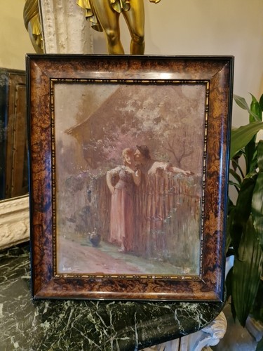 Peinture ancienne huile sur - ancienne,,