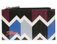 Longchamp Chevron Zip Card