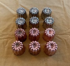 Lot de 12 Moules à Cannelés