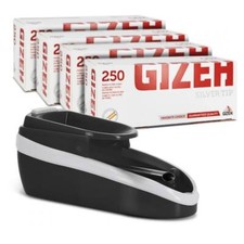 pack mini machine à tuber électrique noire et tubes gizeh