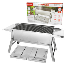 Barbecue de voyage pliant en Inox transportable pour camping, pêche et bivouac