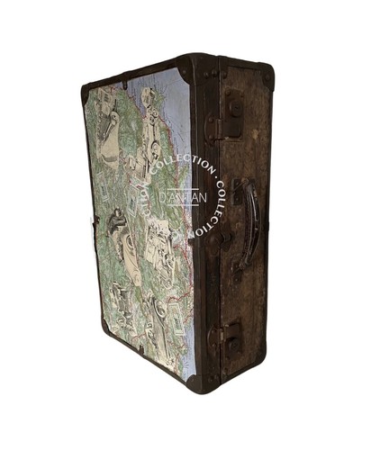 Valise bois ancienne année - valise,