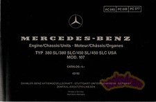 Mercedes-Benz SL 107 Manuel De