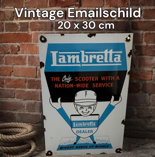 Vintage lambretta plaque - vintage,