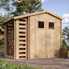 Abri de jardin en bois et