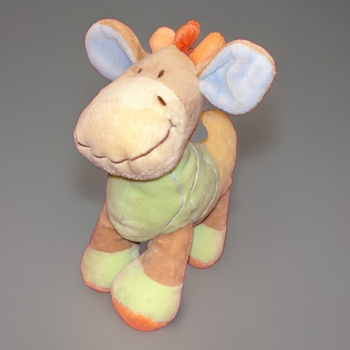 Doudou poney vache cheval bleu - cheval,