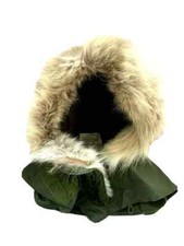 USA M65 Queue de Poisson Parka Capuche Modifié Coyote Real Fur Mise Neuf Gi Vtg