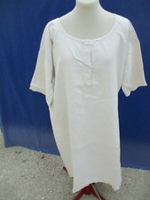 Chemise ancienne N°171 de femme grand mère en  lin nuit robe bon état