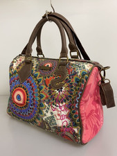 Desigual Handbag Multicolor All-Over Print 2way USED