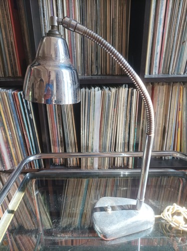 Lampe bureau chrome flexible - ,
