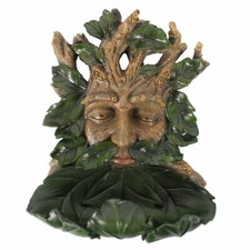 Station d'alimentation oiseaux Green Man esprit des arbres visage d'homme des arbres forêt païenne mangeoire