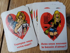 JEU EROTIQUE VINTAGE DE CARTES