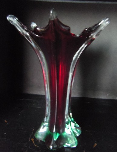 Grand vase murano rouge flavoi - murano,