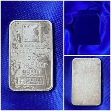 Lingot Argent Pur 999 Banque