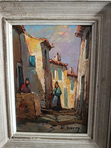Ancienne petite huile - huile, sur