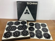 VTG Complete Box Tri-Ominos Pressman 1968 Triangular Domino Game Triominos 4420