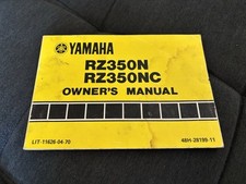 Yamaha RZ350N RZ350NC Owner’s Manual RZ350 1984