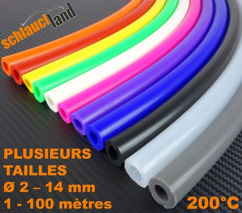Tuyau silicone tube coloré - 1m,