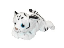 Peluche tigre blanc Yeux bleus