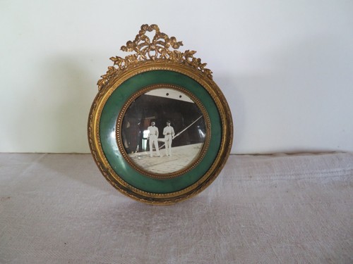 Ancien cadre photo rond - ancien,