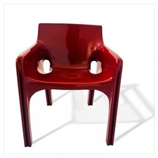 Fauteuil Vintage ARTEMIDE GAUDI’ Design Vico Magistretti 1971 Bordeaux