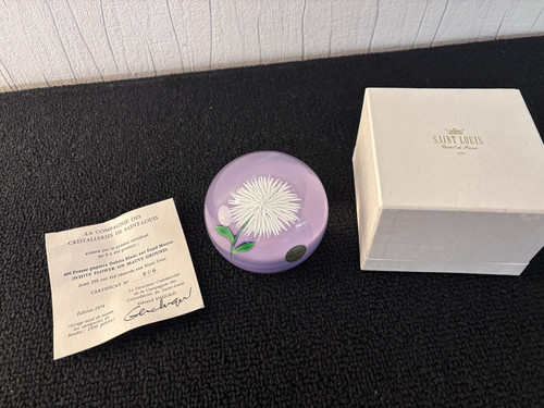 Boule presse papier dahlia - presse,
