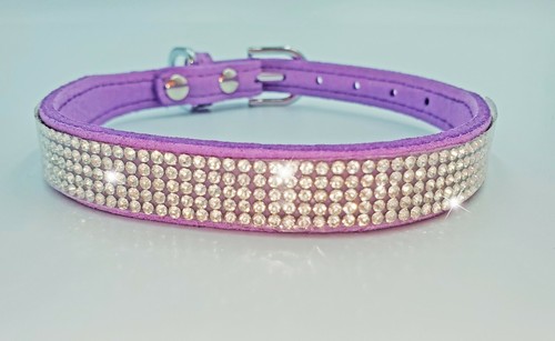 Rhinestone bling collar - , for