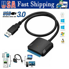 USB 3.0 to SATA External Hard Drive Reader 2.5" 3.5" HDD SSD Power adapter LOT