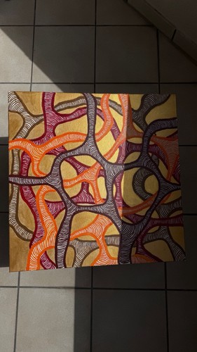 Tableau peinture acrylique - acrylique, sur