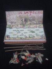 AA699 JJF GAMES AND TOYS FRENCH GAME OF FISHING ANTIQUE TOY idem Saussine