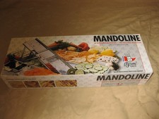 Vtg. BRON COUCKE Stainless Steel Mandoline 20660CHB Original Box & Manual