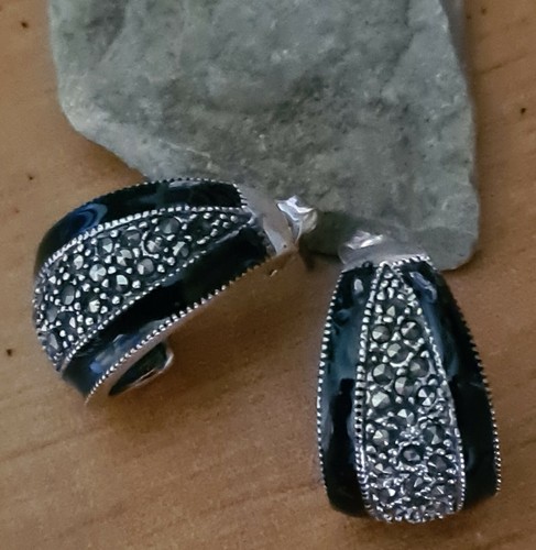 Creoles art deco argent - ,
